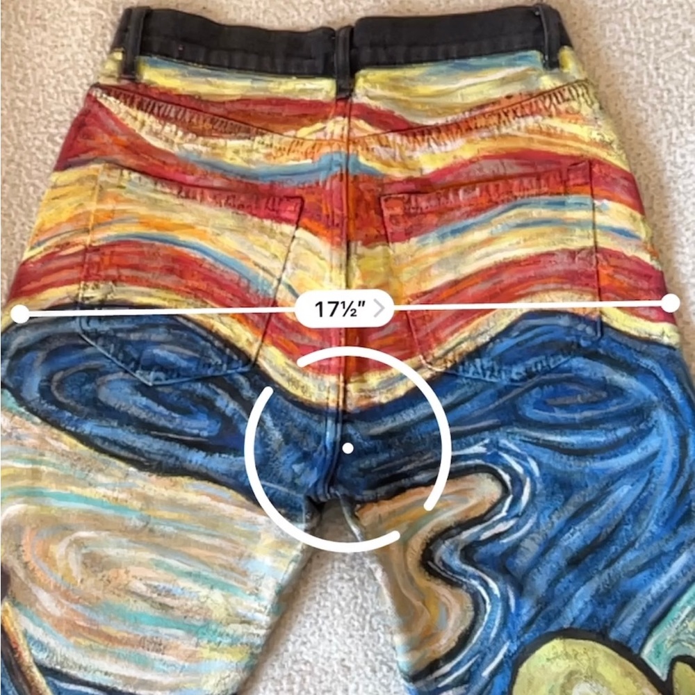 Hand-Painted Scream Pants - Picture 10 of 11